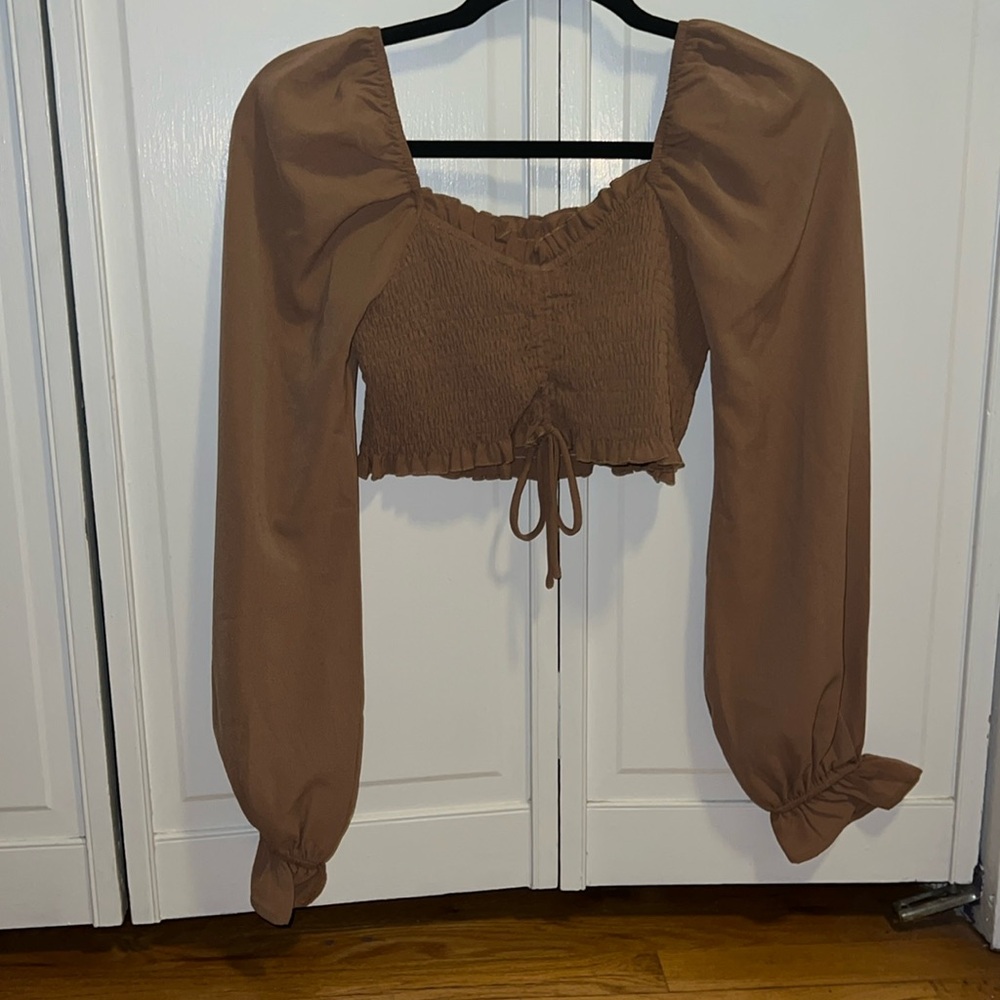 Tan crop top